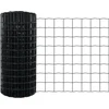 Eurų tvora su betono baze 25 x 0,4 m PVC dengtas plienas Pilka