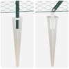 Hexagonal Fence with Post 50 x 1,6 m PVC dengtas plienas Žalia