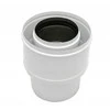 Poujoulat 80/125X60/100 TURBO DVISIENIS REDUKCIJOS LANGELIS, Baltas// RSK.SX-TD80/125X60/100REDB