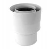 Poujoulat 80/125X60/100 TURBO DVISIENIS REDUKCIJOS LANGELIS, Baltas// RSK.SX-TD80/125X60/100REDB