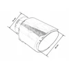 Poujoulat Duslintuvo antgalis 89 mm įleidimo anga 76 mm anglies pluošto blizgesys