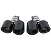Poujoulat Duslintuvo antgalis 101 mm x 2 įleidimo anga 70 mm anglies pluošto blizgių detalių komplektas