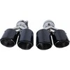 Poujoulat Duslintuvo antgalis 89 mm x 2 įėjimo 76 mm anglies pluošto blizgių detalių komplektas