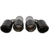 Poujoulat Duslintuvo antgalis 89 mm x 2 įėjimo 76 mm anglies pluošto blizgių detalių komplektas