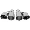 Poujoulat Duslintuvo antgalis 89 mm x 2 įėjimas 76 mm poliruotas komplektas