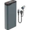 4Smarts Išorinė baterija VoltHub Pro 10000mAh 22.5W su Quick Charge, PD, gunmetal spalvos *Select Edition*