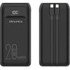 AWEI PowerBank P169K 20000mAh 22.5W juodos spalvos display + PD/Lightning cables