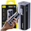 LiPo išorinis akumuliatorius (Powerbank) 10000mAh 100W, su įmontuotu USB-C kabeliu, USB-A, USB-C pilkas EnerGeek GR11 BASEUS