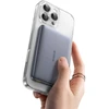 Powerbank Baseus PicoGo AM41 Ultra-Slim 10000mAh 27W Qi2 suderinamas su MagSafe su juodu USB-C kabeliu pintu 30cm - pilkas