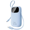 Baseus Powerbank 20000mAh su wyświetlaczem wbudowanymi kablami EnerFill FC31 22.5W - mėlyna