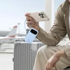 Baseus Powerbank 20000mAh su wyświetlaczem wbudowanymi kablami EnerFill FC31 22.5W - mėlyna