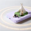 Powerbank Baseus Powerbank indukcyjny 10000mAh 22.5W MagSafe su kablem USB-C 20V/3A 0.3m - violetinė Powerbank indukcyjny 10000mAh 22.5W MagSafe su kablem USB-C 20V/3A 0.3m - violetinė