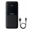 Baseus Lipow Powerbank su dviem įmontuotais kabeliais ir ekranu 10000mAh 22.5W Juodas