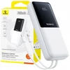 Baseus Lipow 20000mAh 22.5W Powerbank with two built-in cables with additional Baseus Simple USB-A - USB-C 3A 20cm cable - baltas