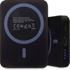 BMW Powerbank indukcinis BMPBMS5K22PGVK 15W 5000mAh + kabelis juodos spalvos M Collection MagSafe