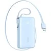 „Joyroom JR-PR2L“ 10000mAh 35W išorinė baterija su integruotu ištraukiamu USB-C laidu ir USB-C virvele - Mėlyna