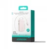 Joyroom JR-PR2L 10000mAh 35W išorinė baterija su integruotu ištraukiamu USB-C laidu ir USB-C virvele - Rožinė