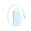 Joyroom JR-PR2L 10000mAh 35W Power Bank with Built-in Retractable USB-C Cable and Lightning Lanyard Cable - Mėlyna