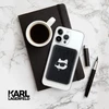 Karl Lagerfeld indukcinė išorinė baterija KLPB5FPGKSCHHK 16W 5000mAh juodos spalvos Choupette Head Pin MagSafe