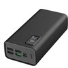 Išorinė baterija POWER BANK Platinet 30000mAh (4xUSB; 1xType-C; QC3.0 22,5W) juoda