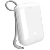 Puro Power Link 10 Plus 10000mAh Power Bank su Built-in USB-C Kabelis – baltos spalvos