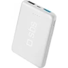 Powerbank SBS 5000 mAh kišenė 2xUSB balta #