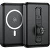 USAMS Powerbank PB64 10000mAh 20W QC3.0+PD Magnetic Wireless Fast Charge juodos spalvos 10KCD17301 (US-CD173)