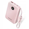 Vention 10000mAh 2 x USB-C 1 x USB-A su ekranu 22,5 W rožinė
