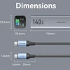 Vention 27000mAh 140W PD 3.1 + USB-C laidas 240W