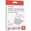 „Verbatim Charge ‘n’ Go Qi2 3-in-1“ magnetinė belaidė išorinė baterija, 10000 mAh, USB-C, Baltas