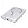 Powerbank Wekome BWOO power bank magnetyczny P76 PD 20W 10000 mAh ultra cienki w aluminiowej obudowie su wyświetlaczem i portem USB-C sidabrinė