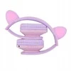 Ausinės vaikams su katės ausytėmis PowerLocus BT P2 Kids Cat Ears, violetinės spalvos