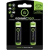 Baterija, AAA (HR03), 900 mAh, „Powerton“, 2 vnt. pakuotė, galioja iki gyvos galvos