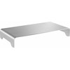 Laikiklis Powerton pagrindas pagal monitoriaus, modernus minimalistinio dizaino, sidabro, aliuminio, 10 kg apkrovos pajėgumas, Powerton, ergo