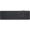 Powerton LIFE SLIM Klaviatūra su laidu (USB) CZ/SK, juoda
