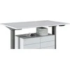 Powerton Rėmo / stalo pagrindas, reguliuojamas elektra, 500 mm tarpai, susidūrimo vengimo sistema, pilka, 100 kg apkrova, Powerton