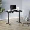 Powerton Desk rėmas/pagrindas, elektra reguliuojamas, tarpų reguliavimas 500mm, apsaugos nuo susidūrimo sistema, juoda, keliamoji galia 100 kg, Powerton