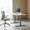 Powerton Desk rėmas/pagrindas, elektra reguliuojamas, tarpų reguliavimas 500mm, apsaugos nuo susidūrimo sistema, pilka, 100 kg keliamoji galia, Powerton