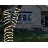 PR Dekoratyvinė virvelė 100 LED su blizgučiais, auksine, šiltai balta šviesa