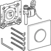 Praplovimo plokštė Geberit GEBERIT SIGMA 10 WRITER FLUSH ARMAT CR / MAT - 116.015.KH.1