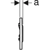 Praplovimo plokštė Geberit GEBERIT SIGMA 10 WRITER FLUSH ARMAT CR / MAT - 116.015.KH.1