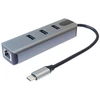 USB-C šakotuvas su tinklo plokšte ir 3 USB jungtimis