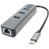 USB-C šakotuvas su tinklo jungtimi ir 3 USB prievadais