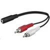Kabelis PremiumCord Jack 3,5 mm - RCA (Cinch) x2 1,5 m juoda (kjackcinB2)