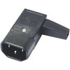 „PremiumCord“ maitinimo kabelio jungtis, 230 V IEC C14 kištukas, kampinis (cs220 / m90)