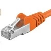 PREMIUMCORD Patch kabelis CAT6a S-FTP, RJ45-RJ45, AWG 26/7 7m oranžinis