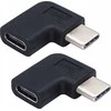 PremiumCord PremiumCord Adaptér USB-C/male - C/female zahnutý 90°