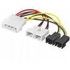 PREMIUMCORD maitinimo laidas FAN 5,25"-2x 12V, 2x 5V TX 3pin