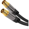 „PremiumCord PREMIUMCORD“ antenos prijungimo kabelis, V/F, 75 omų, 135 dB, 4 kartus ekranuotas, 1,5 m