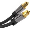 PremiumCord Kabelis Toslink M/M, OD: 6mm, Auksinis dizainas 3m